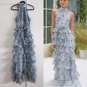 Love Lolina ANGEL MAXI DRESS DAISY DANCE -S
Floral Halter Maxi Dress